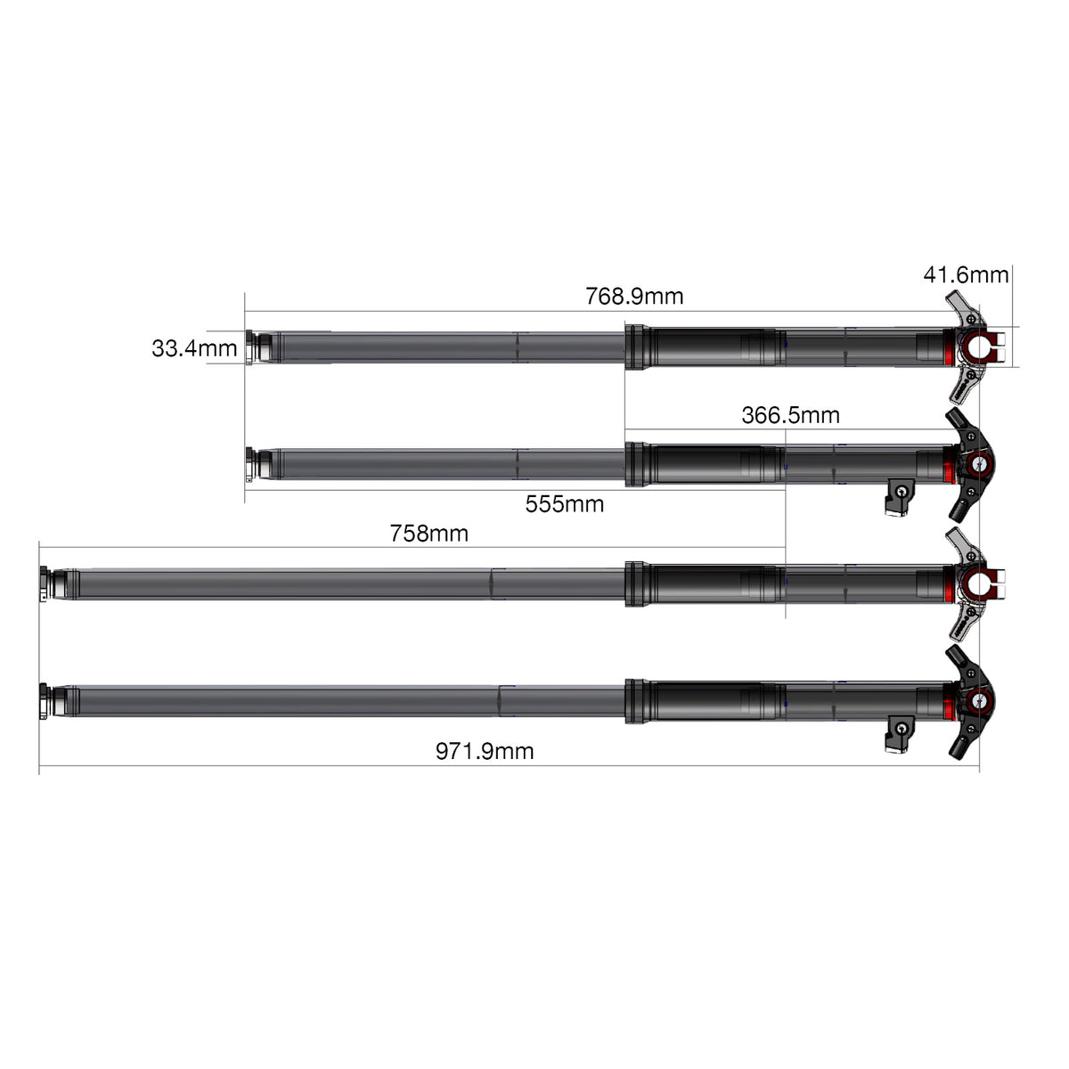 HYDRAULIC FRONT FORK 33.4 MM-Standard