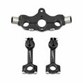 RAISED UPPER TRIPLE CLAMP KIT-BLACK