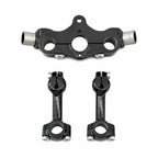 RAISED UPPER TRIPLE CLAMP KIT-BLACK